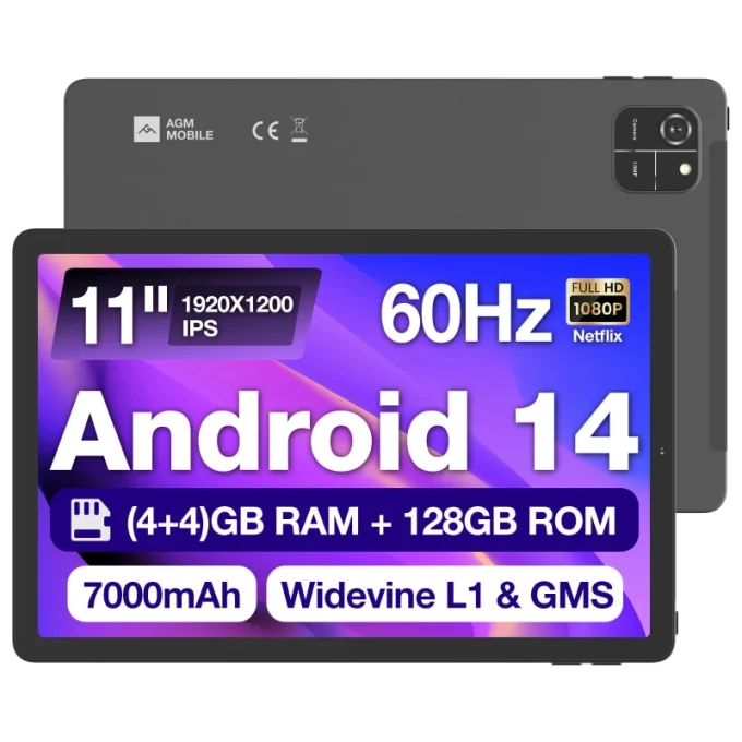 AGM PAD T1 | 高性能スマートタブレット 8GB+256GB/WiFi+4G