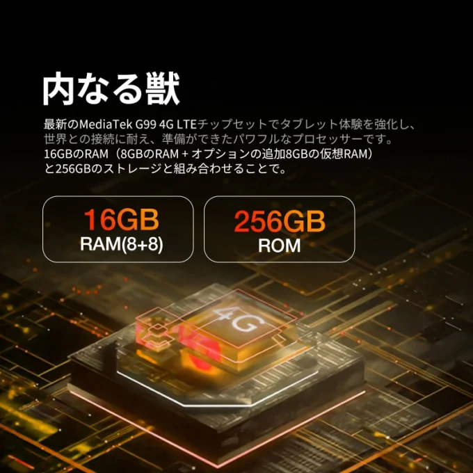 AGM PAD P2W | 10.95インチ 耐衝撃・防水タブレット 8GB+256GB/WiFi+4G対応