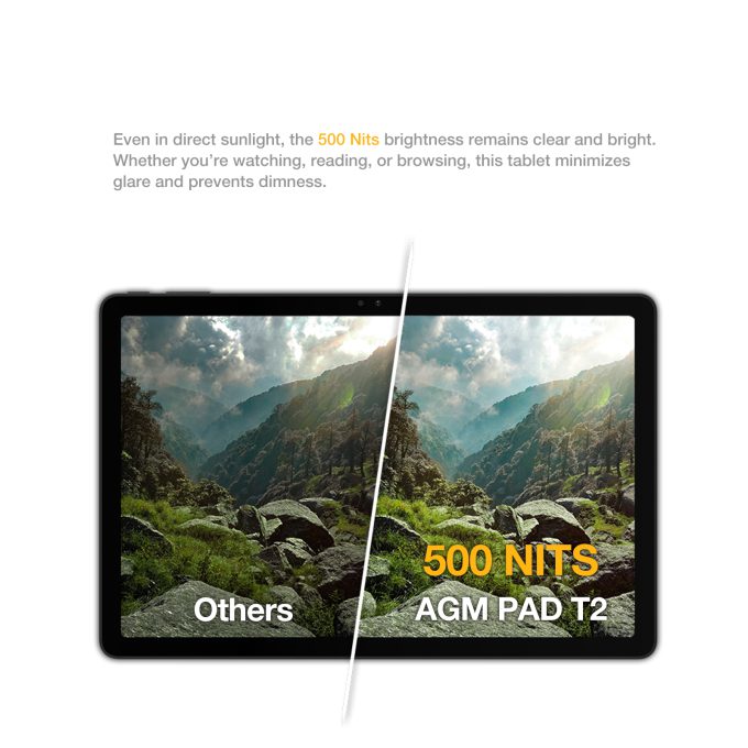 AGM PAD T2 | 500ニットの明るさ｜11インチFHD+｜256GB｜MTK G91プロセッサ｜Android 14｜8000mAhバッテリー