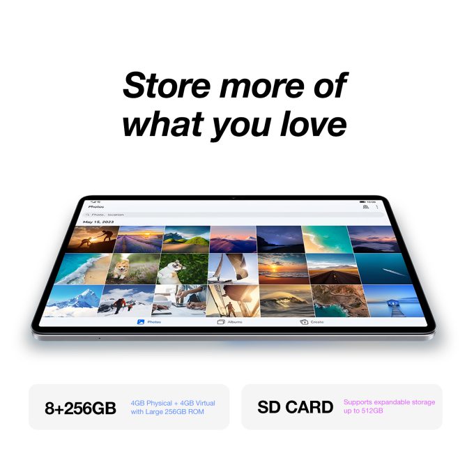 AGM PAD T2 | 500ニットの明るさ｜11インチFHD+｜256GB｜MTK G91プロセッサ｜Android 14｜8000mAhバッテリー