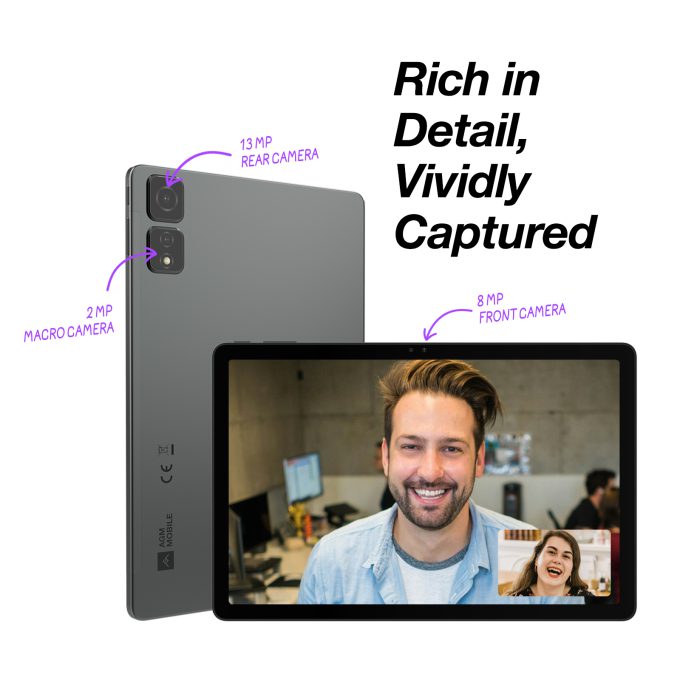 AGM PAD T2 | 500ニットの明るさ｜11インチFHD+｜256GB｜MTK G91プロセッサ｜Android 14｜8000mAhバッテリー