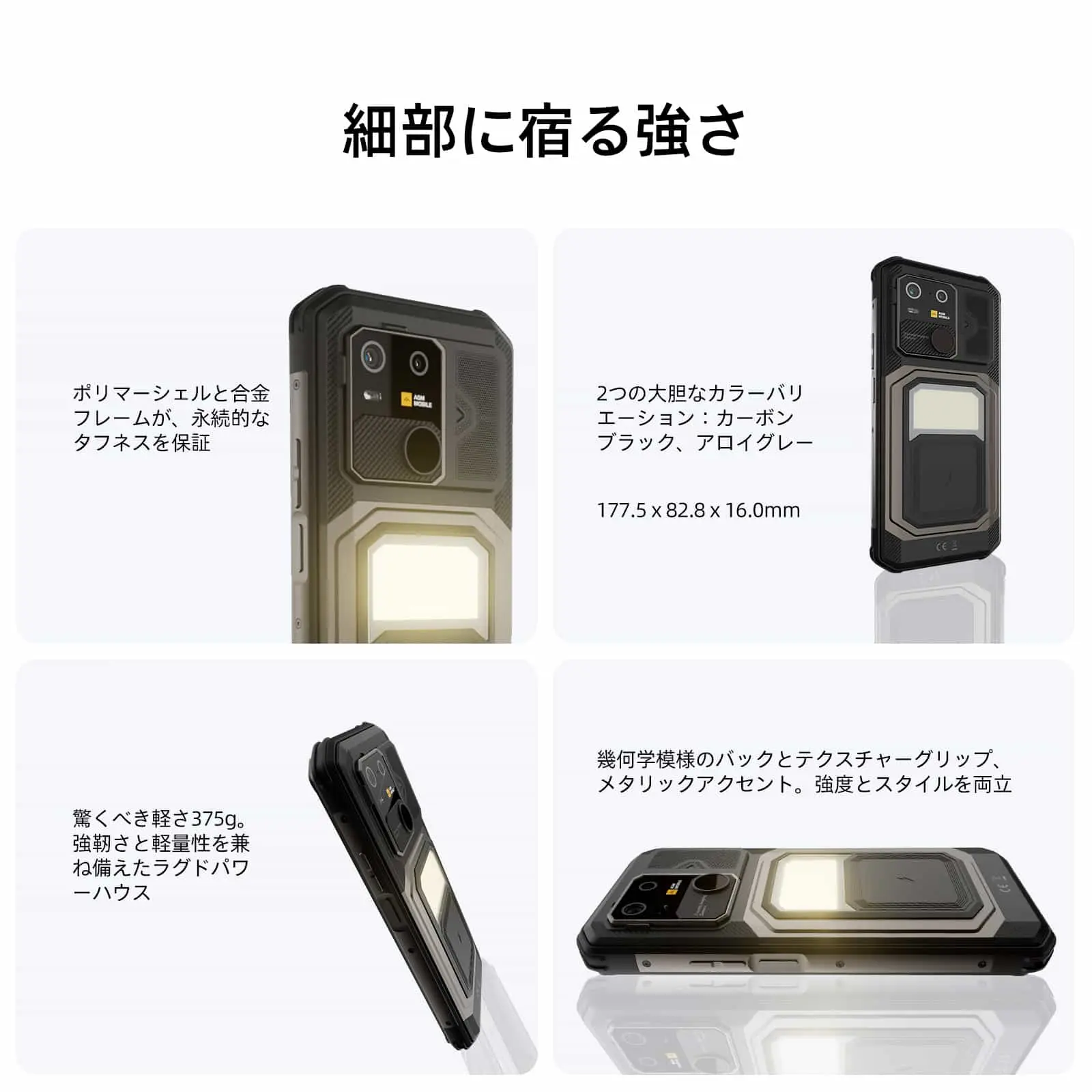 AGM G3 Pro|サーマルカメラ搭載 超堅牢スマートフォン 10,000mAh大電池 & 5G対応