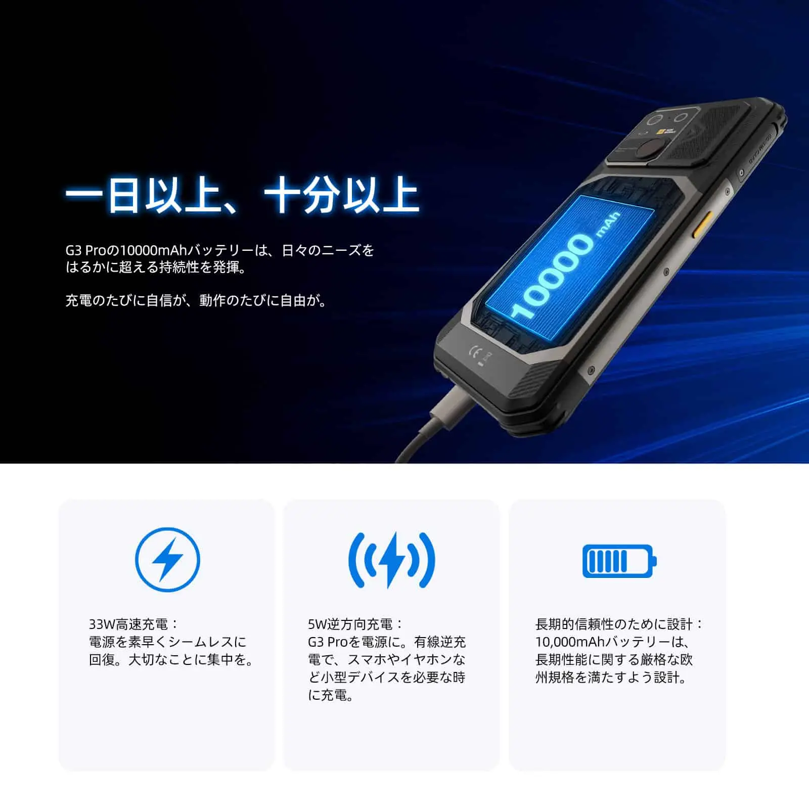 AGM G3 Pro|サーマルカメラ搭載 超堅牢スマートフォン 10,000mAh大電池 & 5G対応